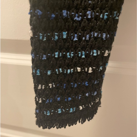 White House Black Market Short Tweed Jacket with Looped Fringe Trim - Picture 7 of 8